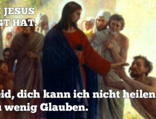 Wie ich heute um Heilung bete bzw. im Namen Jesu ‚heile‘